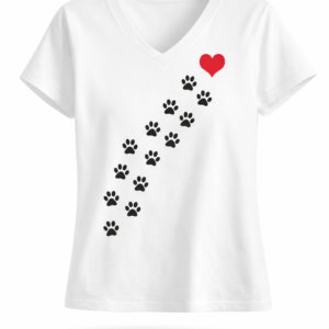 Camiseta sublimada personalizada para amantes de mascotas con sublimación Epson.